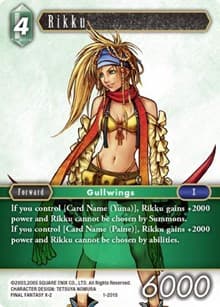 Rikku (Starter) - Opus I - Final Fantasy TCG card