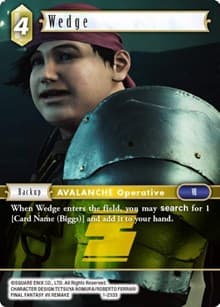 Wedge - Opus I - Final Fantasy TCG card