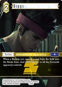 Biggs - Opus I - Final Fantasy TCG card