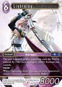 Lightning (Starter) - Opus I - Final Fantasy TCG card