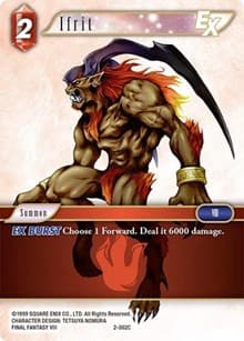 Ifrit EX - Opus II - Final Fantasy TCG card