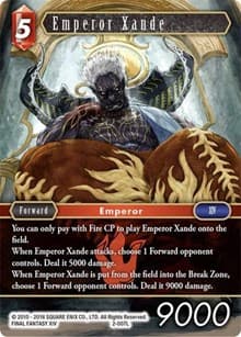 Emperor Xande - Opus II - Final Fantasy TCG card