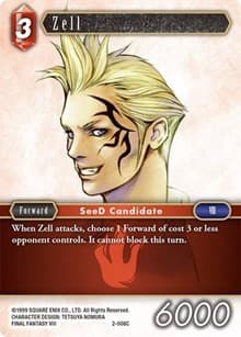 Zell - Opus II - Final Fantasy TCG card