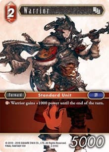 Warrior - Opus II - Final Fantasy TCG card