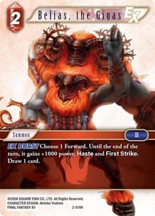Belias, the Gigas EX - Opus II - Final Fantasy TCG card