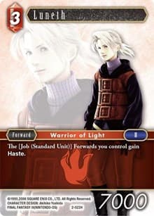 Luneth - Opus II - Final Fantasy TCG card