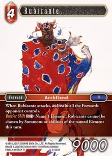 Rubicante - Opus II - Final Fantasy TCG card