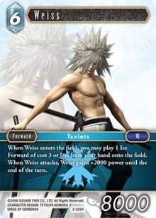 Weiss - Opus II - Final Fantasy TCG card