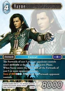 Vayne - Opus II - Final Fantasy TCG card