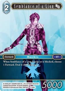 Semblance of a Lion - Opus II - Final Fantasy TCG card