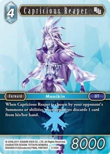 Capricious Reaper - Opus II - Final Fantasy TCG card