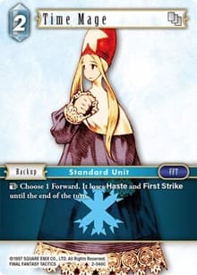 Time Mage (Female Unit) - Opus II - Final Fantasy TCG card