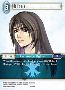 Rinoa (Rare) - Opus II - Final Fantasy TCG card