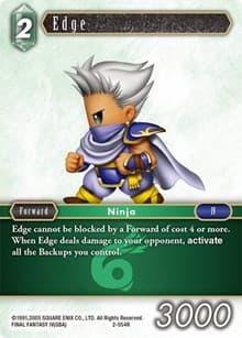 Edge (Rare) - Opus II - Final Fantasy TCG card