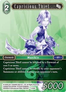 Capricious Thief - Opus II - Final Fantasy TCG card