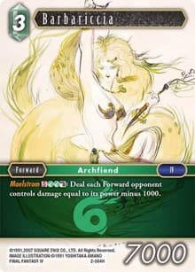 Barbariccia - Opus II - Final Fantasy TCG card