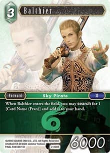 Balthier (Rare) - Opus II - Final Fantasy TCG card