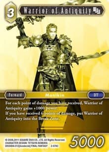 Warrior of Antiquity - Opus II - Final Fantasy TCG card