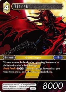 Vincent (Legend) - Opus II - Final Fantasy TCG card