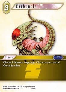 Carbuncle - Opus II - Final Fantasy TCG card
