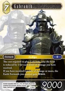 Gabranth - Opus II - Final Fantasy TCG card