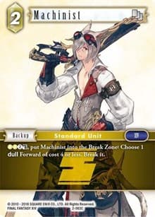 Machinist - Opus II - Final Fantasy TCG card