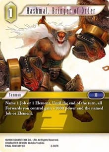 Hashmal, Bringer of Order - Opus II - Final Fantasy TCG card