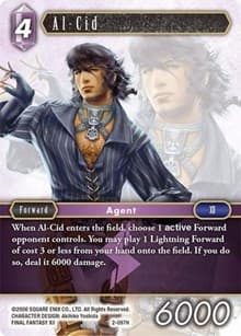 Al-Cid - Opus II - Final Fantasy TCG card