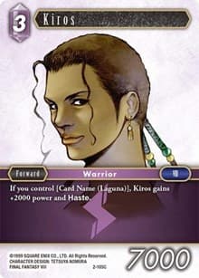 Kiros - Opus II - Final Fantasy TCG card