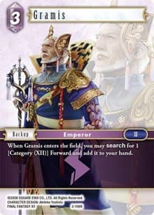Gramis - Opus II - Final Fantasy TCG card