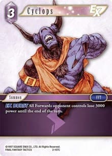 Cyclops EX - Opus II - Final Fantasy TCG card