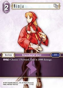 Ninja (Female Unit) - Opus II - Final Fantasy TCG card