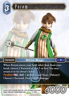 Porom (Hero) - Opus II - Final Fantasy TCG card