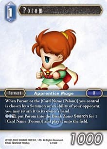 Porom (Rare) - Opus II - Final Fantasy TCG card