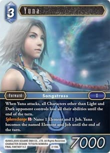 Yuna - Opus II - Final Fantasy TCG card