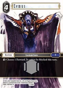 Zemus - Opus II - Final Fantasy TCG card