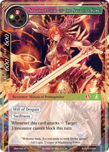 Sylvia, Blade of the Supreme King - Echoes of the New World - Force of Will card