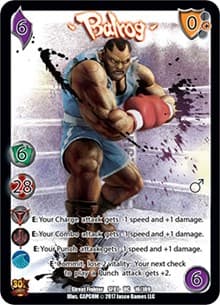 Balrog - Street Fighter CCG - UniVersus card