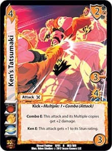 Ken's Tatsumaki - Street Fighter CCG - UniVersus card