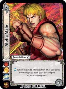 Alpha Male - Street Fighter CCG - UniVersus card