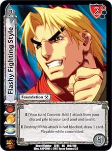 Flashy Fighting Style - Street Fighter CCG - UniVersus card