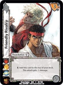 Friendly Rivalry - Street Fighter CCG - UniVersus card