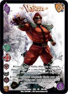 M. Bison - Street Fighter CCG - UniVersus card