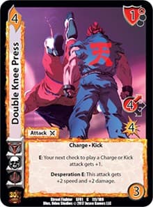 Double Knee Press - Street Fighter CCG - UniVersus card