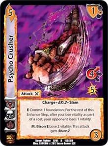 Psycho Crusher - Street Fighter CCG - UniVersus card