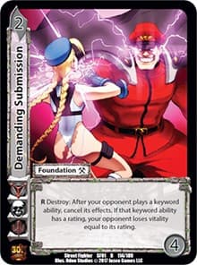 Demanding Submission - Street Fighter CCG - UniVersus card