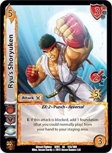 Ryu's Shoryuken - Street Fighter CCG - UniVersus card