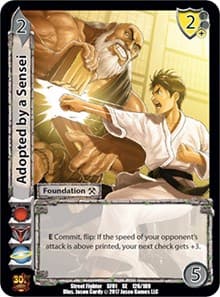 Adopted by a Sensei - Street Fighter CCG - UniVersus card