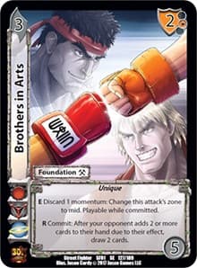 Brothers in Arts - Street Fighter CCG - UniVersus card