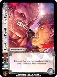 Look the Devil in the Eye - Street Fighter CCG - UniVersus card